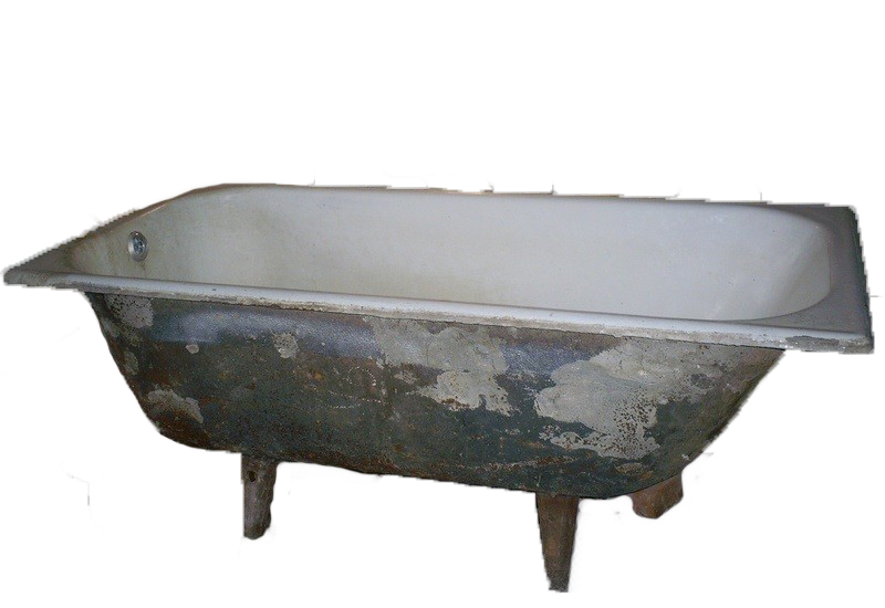 Старая чугунная ванна